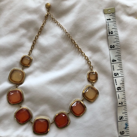 Ombré orange and peach necklace - Picture 3 of 3